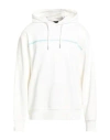 Armani Exchange Man Sweatshirt Off White Size L Cotton, Elastane