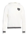 Armani Exchange Man Sweatshirt Off White Size M Cotton, Polyester, Elastane