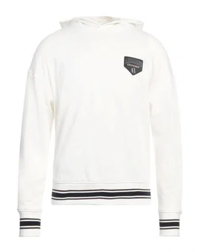 Armani Exchange Man Sweatshirt Off White Size M Cotton, Polyester, Elastane