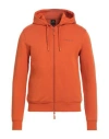 Armani Exchange Man Sweatshirt Orange Size L Cotton, Elastane