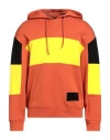 Armani Exchange Man Sweatshirt Orange Size L Cotton, Polyester, Elastane In Orange