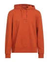 Armani Exchange Man Sweatshirt Orange Size S Cotton, Elastane