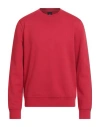 Armani Exchange Man Sweatshirt Red Size L Cotton, Elastane In Red