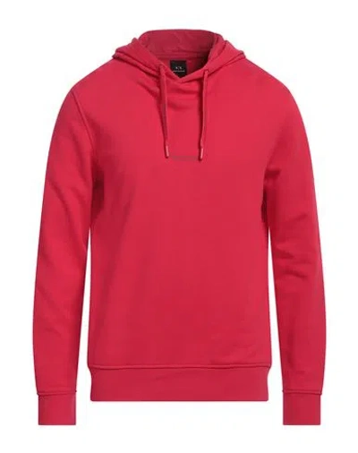 Armani Exchange Man Sweatshirt Red Size M Cotton, Elastane