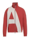 Armani Exchange Man Sweatshirt Rust Size M Cotton In Red
