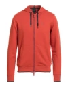 Armani Exchange Man Sweatshirt Rust Size L Polyester, Viscose, Elastane