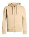Armani Exchange Man Sweatshirt Sand Size L Cotton, Elastane In Nude