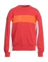 Armani Exchange Man Sweatshirt Tomato Red Size L Cotton, Elastane In Tomato Red