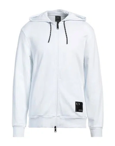 Armani Exchange Man Sweatshirt White Size L Cotton, Elastane