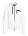 Armani Exchange Man Sweatshirt White Size L Cotton, Polyester, Elastane In Beige