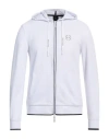 Armani Exchange Man Sweatshirt White Size Xs Polyester, Viscose, Elastane