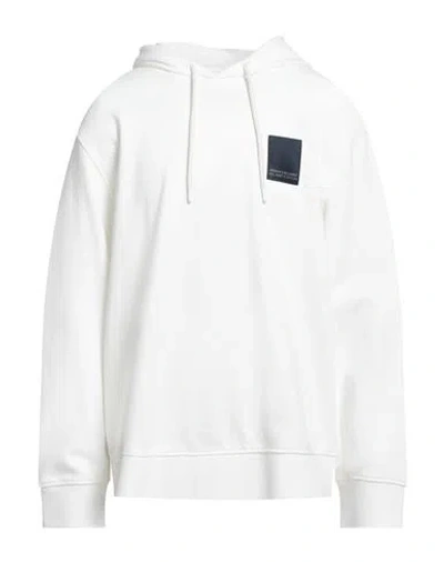 Armani Exchange Man Sweatshirt White Size Xxl Cotton