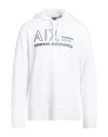 Armani Exchange Man Sweatshirt Brick Size L Cotton, Polyester, Elastane In White