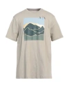 Armani Exchange Man T-shirt Beige Size M Cotton