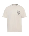 Armani Exchange Man T-shirt Beige Size S Cotton In Beige
