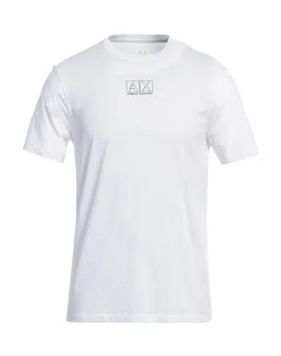 Armani Exchange Man T-shirt Beige Size S Cotton