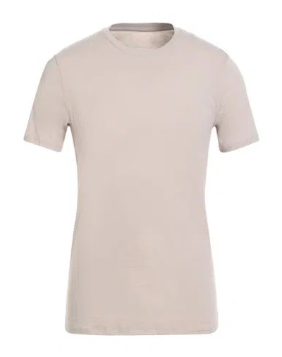 Armani Exchange Man T-shirt Beige Size Xl Pima Cotton In Neutral