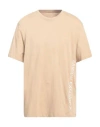Armani Exchange Man T-shirt Beige Size Xxl Cotton In Neutral