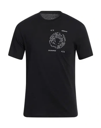 Armani Exchange Man T-shirt Black Size M Cotton