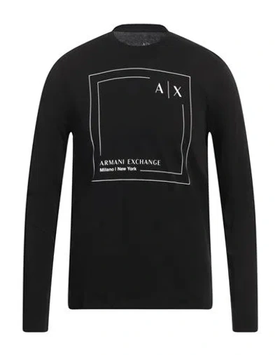 Armani Exchange Man T-shirt Black Size L Cotton