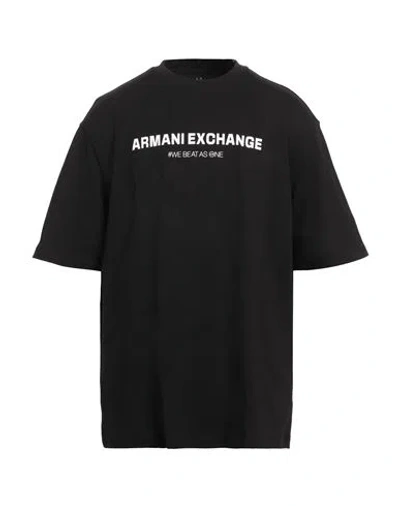Armani Exchange Man T-shirt Black Size L Cotton