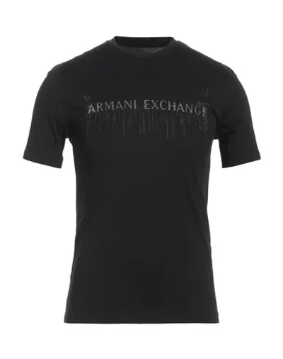 Armani Exchange Man T-shirt Black Size L Cotton