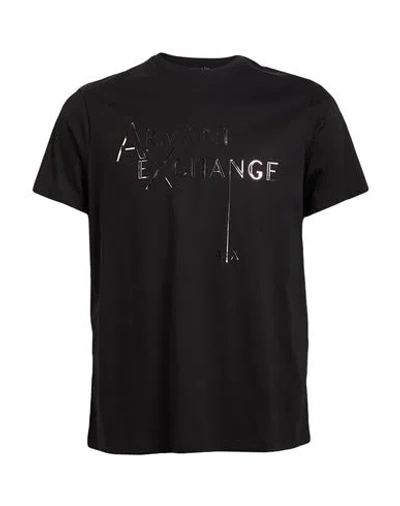 Armani Exchange Man T-shirt Black Size L Cotton