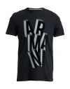 Armani Exchange Man T-shirt Black Size L Cotton In Black