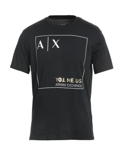 Armani Exchange Man T-shirt Black Size L Cotton