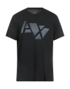 Armani Exchange Man T-shirt Black Size Xxl Organic Cotton