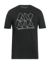 Armani Exchange Man T-shirt Black Size L Organic Cotton