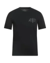 Armani Exchange Man T-shirt Black Size L Organic Cotton