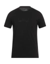 Armani Exchange Man T-shirt Black Size M Cotton In Black
