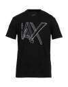 Armani Exchange Man T-shirt Black Size M Cotton