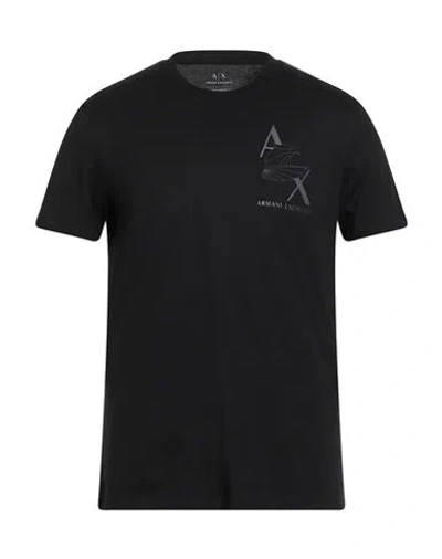 Armani Exchange Man T-shirt Black Size M Cotton
