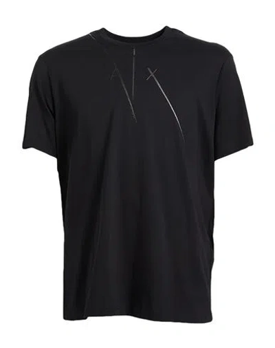 Armani Exchange Man T-shirt Black Size M Cotton
