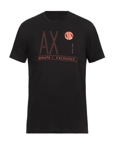 Armani Exchange Man T-shirt Black Size M Cotton