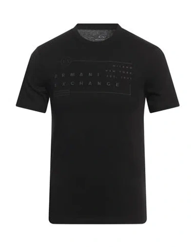 Armani Exchange Man T-shirt Black Size M Organic Cotton