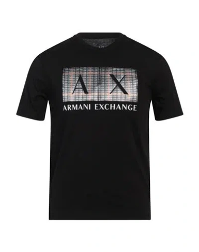 Armani Exchange Man T-shirt Black Size S Cotton