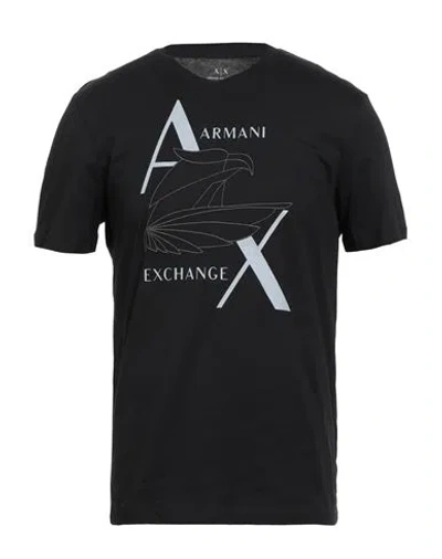 Armani Exchange Man T-shirt Black Size S Cotton
