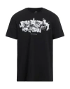 Armani Exchange Man T-shirt Black Size L Cotton, Elastane