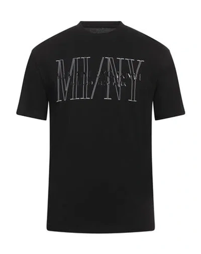Armani Exchange Man T-shirt Black Size Xs Cotton In Black