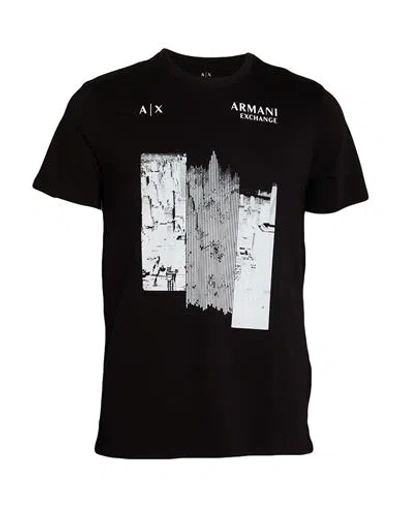 Armani Exchange Man T-shirt Black Size Xs Cotton
