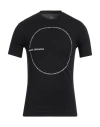 Armani Exchange Man T-shirt Black Size Xs Organic Cotton In Black