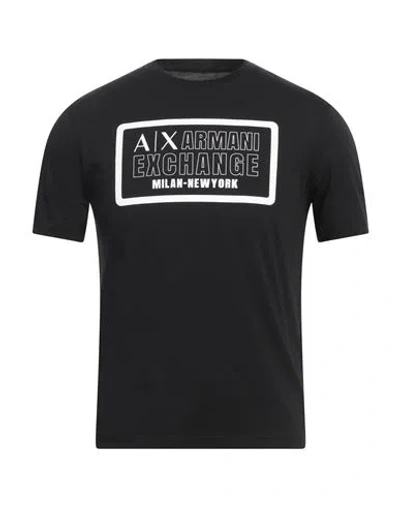 Armani Exchange Man T-shirt Black Size Xs Pima Cotton
