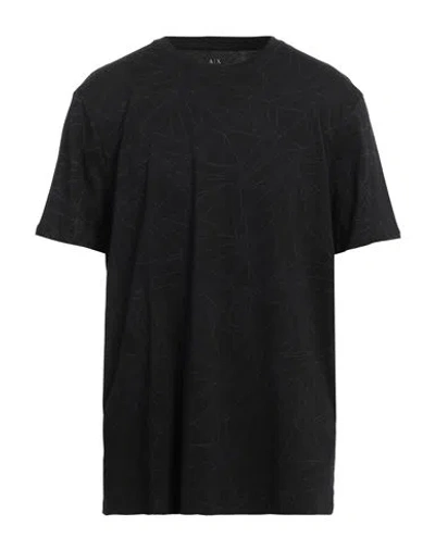Armani Exchange Man T-shirt Black Size Xxl Cotton