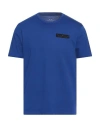 Armani Exchange Man T-shirt Blue Size L Cotton In Blue