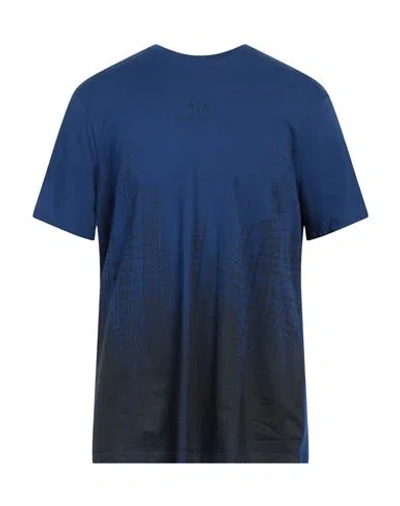 Armani Exchange Man T-shirt Blue Size L Cotton
