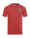 Armani Exchange Man T-shirt Brick Size S Cotton In Red