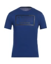 Armani Exchange Man T-shirt Bright Blue Size M Pima Cotton